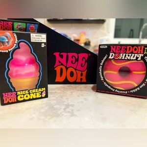 Nee Doh Squishable Donut and Ice Cream Cone Set